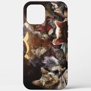 Cats playing poker  iPhone 12 pro max case