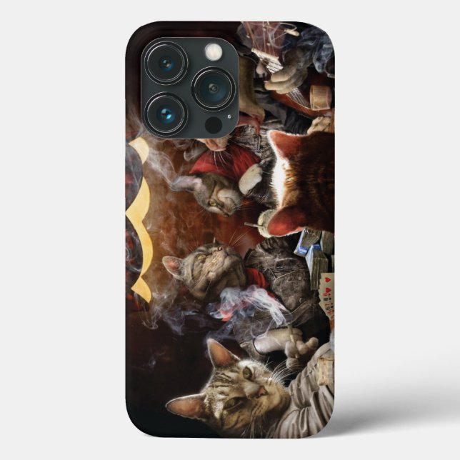 Cats playing poker  Case-Mate iPhone case (Back)