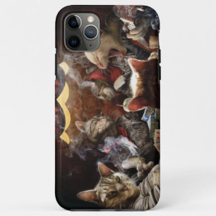 Cats playing poker iPhone 11 pro max case