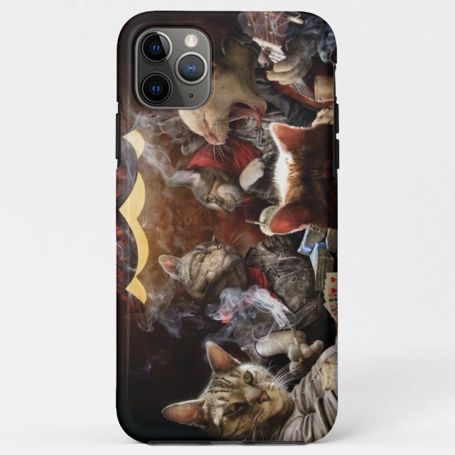 Cats playing poker  Case-Mate iPhone case (Back)