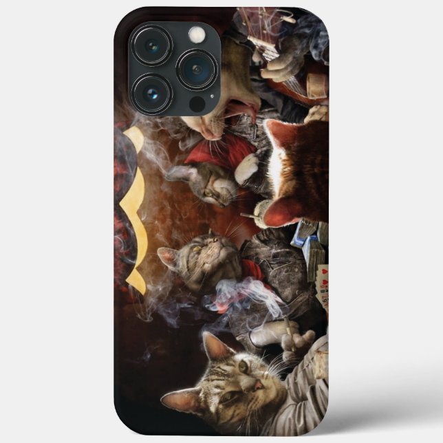 Cats playing poker  Case-Mate iPhone case (Back)