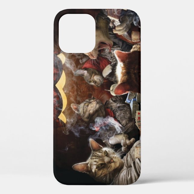 Cats playing poker  Case-Mate iPhone case (Back)