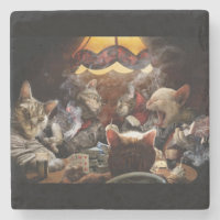 Cats playing poker