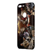 Cats playing poker   uncommon google pixel XL case (Back/Left)