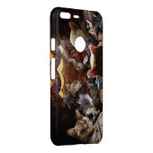 Cats playing poker   uncommon google pixel XL case (Back/Right)