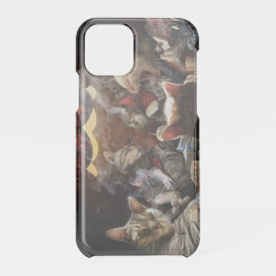 Cats playing poker iPhone 11 pro case