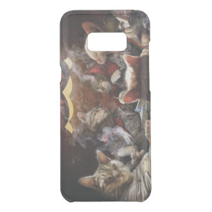 Cats playing poker uncommon samsung galaxy s8+ case