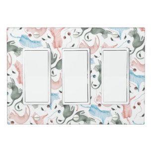 Cats Playing With Yarn Pattern Light Switch Cover