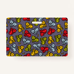 Cats plus bananas badge