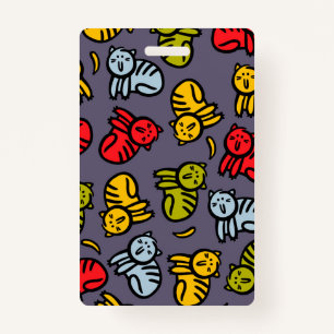 Cats plus bananas badge