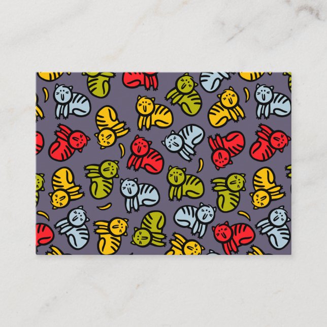 Cats plus bananas enclosure card (Front)