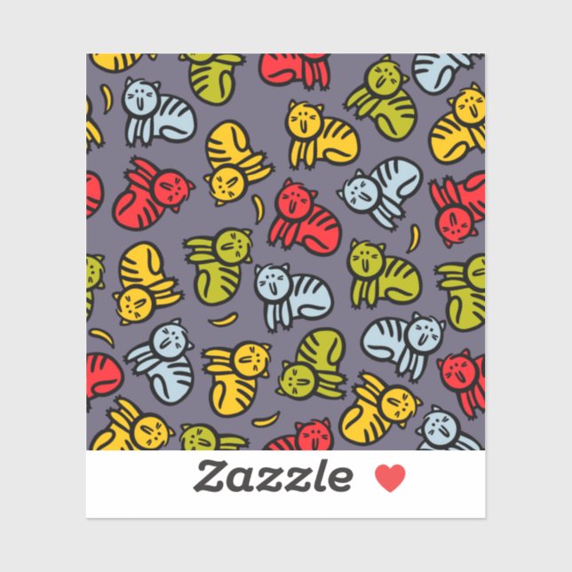 Cats plus bananas sticker (Sheet)