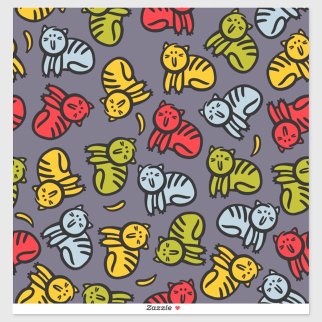 Cats plus bananas sticker (Sheet)