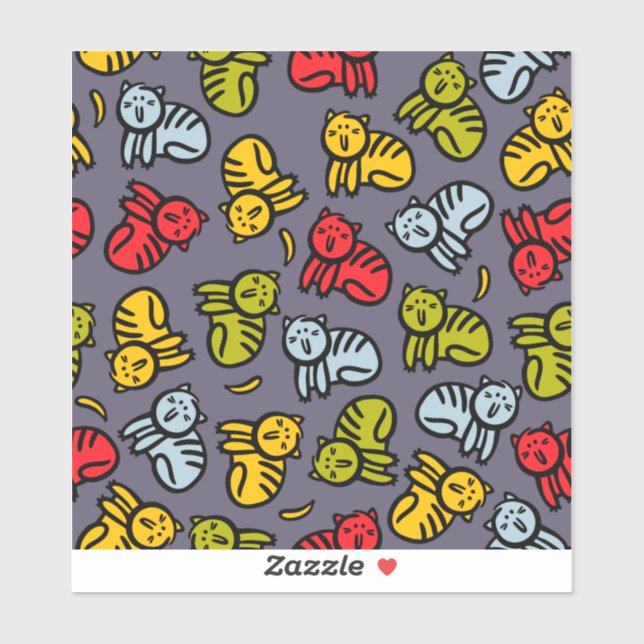 Cats plus bananas sticker (Sheet)