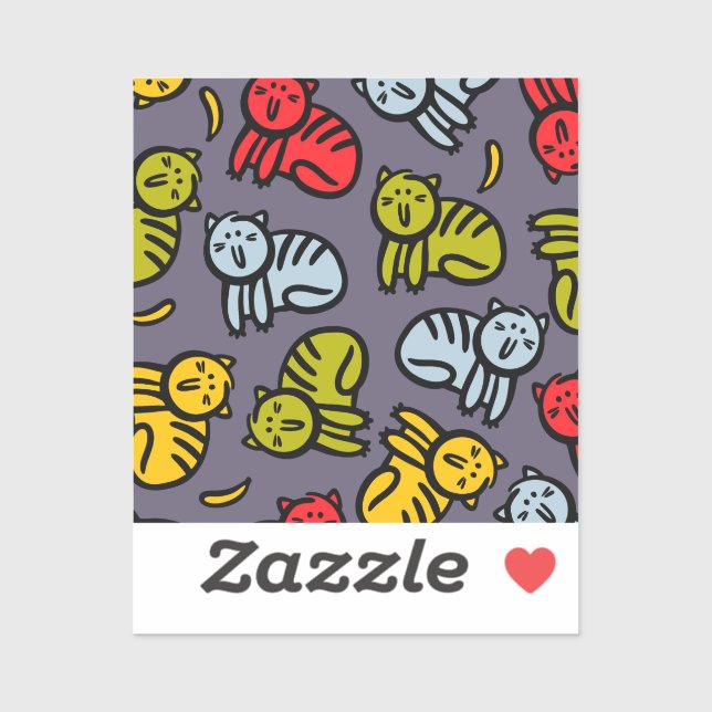 Cats plus bananas sticker (Sheet)