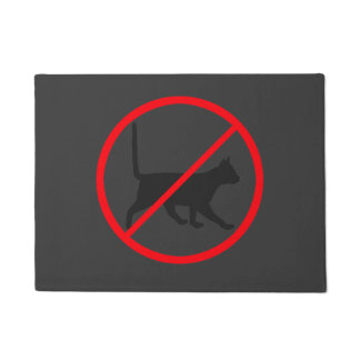 Cats Prohibited Doormat