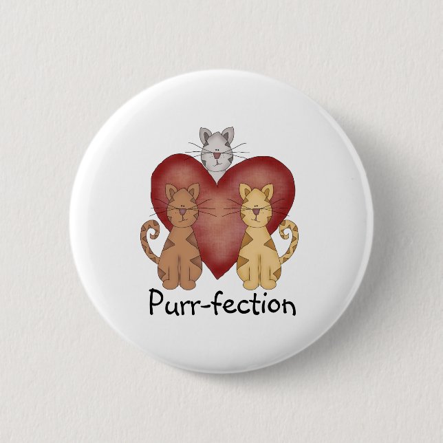 Cats Purr-fection Button (Front)