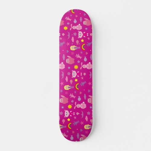 Cats Rabbits Rainbows  Cute Stuff For Girls Skateboard Deck