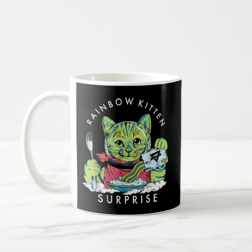 Cats Rainbow Kitten Surprise Eat Animals Coffee Mug