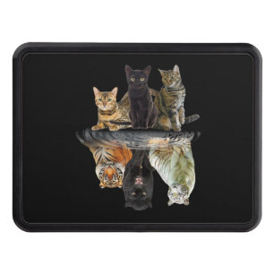 Cats Reflection Friend Cat Lovers Cute Tiger Hitch Cover