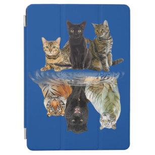 Cats Reflection  Friend Cat Lovers Cute Tiger iPad Air Cover