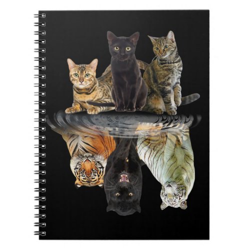 Cats Reflection Friend Cat Lovers Cute Tiger Notebook