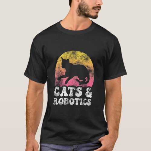 Cats  Robotics Vintage Retro Hobby  T_Shirt