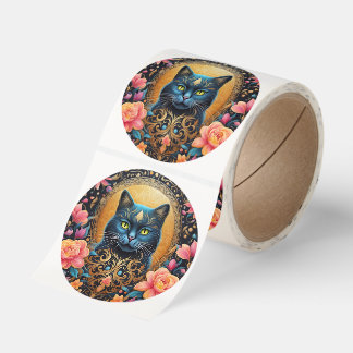 Cats Rule 1 Classic Round Sticker