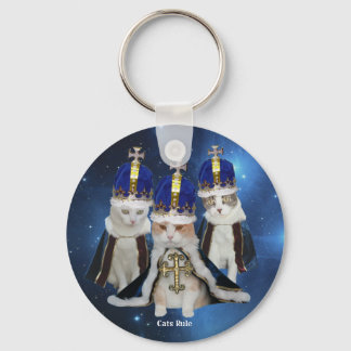 Cats Rule Keychain