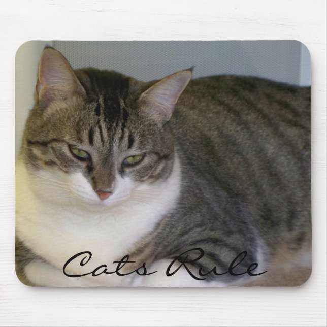 Cats Rule Mouse Pad (Front)