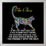 Cats Rule - The Boss - Poster - Srf at Zazzle