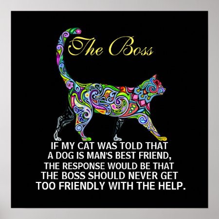 Cats Rule - The Boss - Poster - Srf