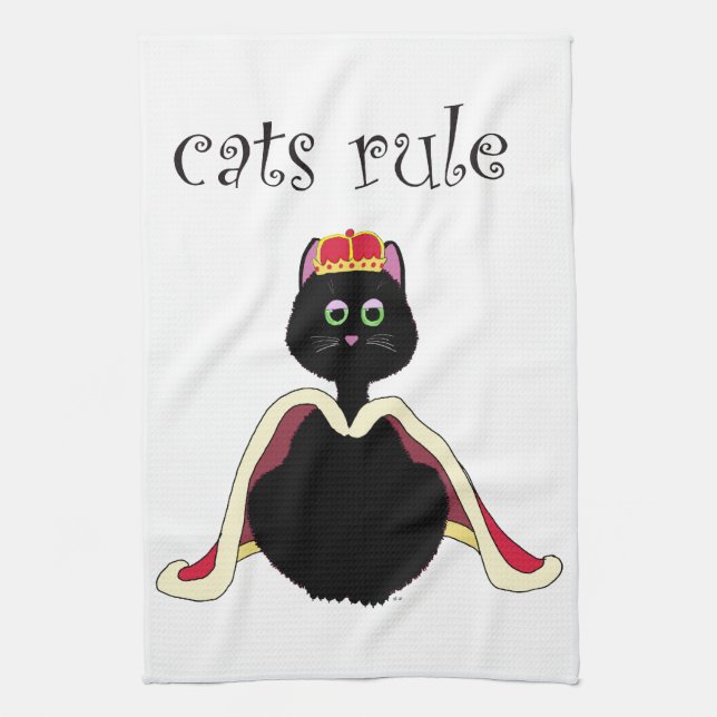 Cats Rule Towel (Vertical)