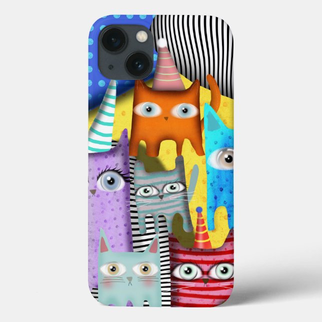 Cats Rupydetequila Art Case-Mate iPhone Case (Back)