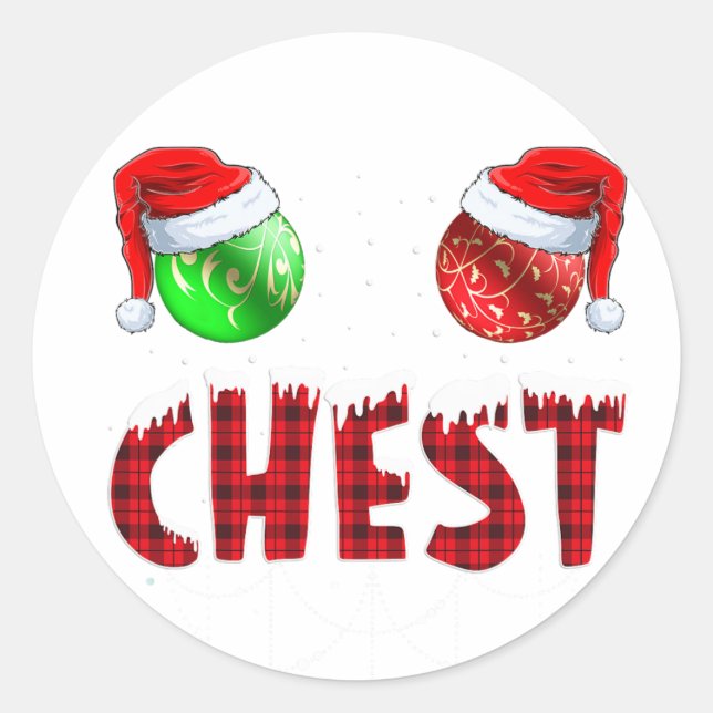 Cats Santa Hat Christmas Funny Xmas Tree Women Men Classic Round Sticker (Front)