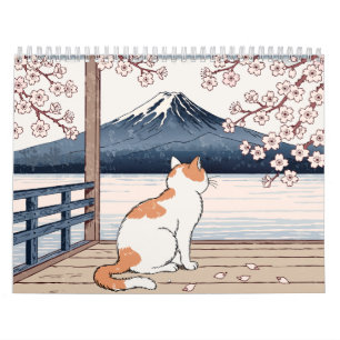 Cats & Seasons of Japan Ukiyo-e Inspired Calendar