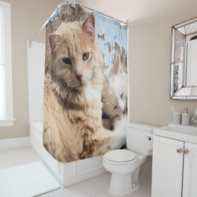Cats Shower Curtain (In Situ)
