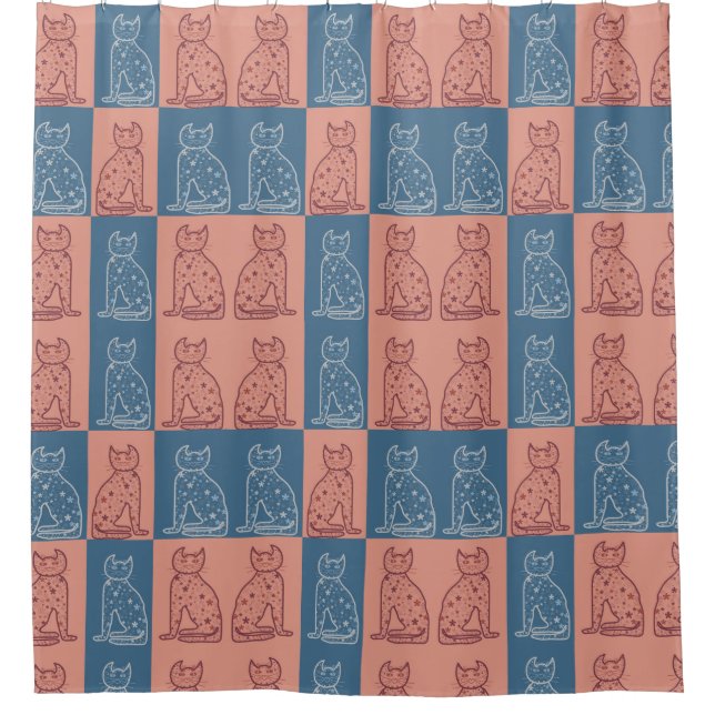 Cats Shower Curtain (Front)