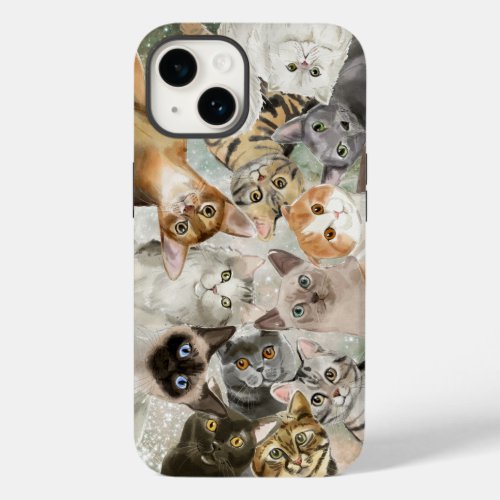 Cats  Siamese Bombay Persian Tabby Scottish Fold Case_Mate iPhone 14 Case