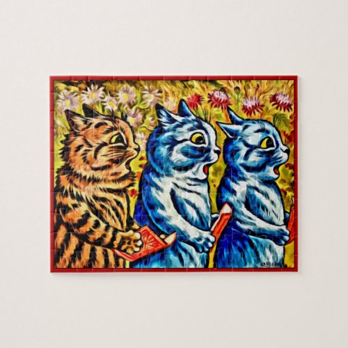 CATS SINGING Jigsaw Puzzle Louis Wains Cats Jigsaw Puzzle