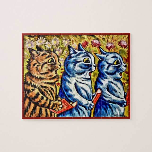 CATS SINGING Jigsaw Puzzle, Louis Wain's Cats Puzzle (Horizontal)