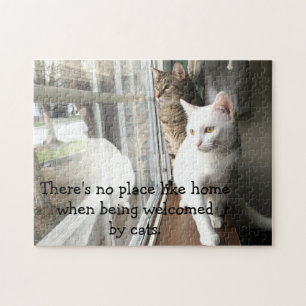 Cats Sitting by the Window Jigsaw Puzzle