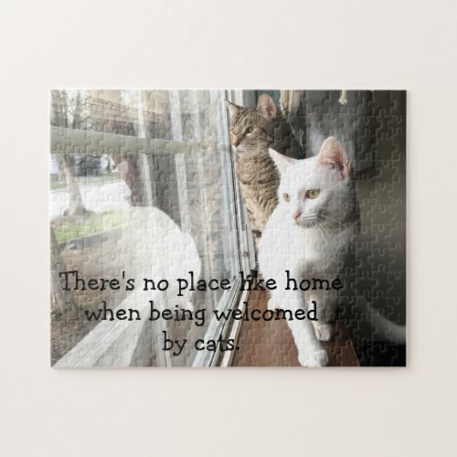 Cats Sitting by the Window Jigsaw Puzzle