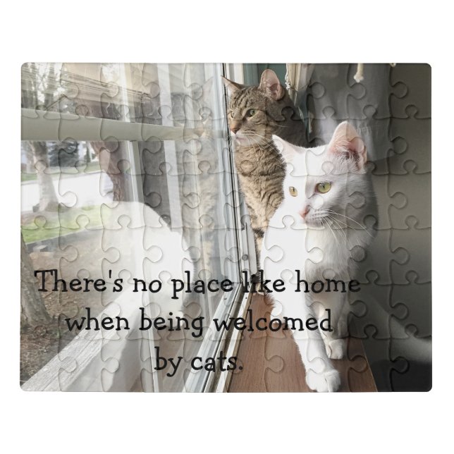 Cats Sitting by the Window Jigsaw Puzzle (Puzzle Horizontal)