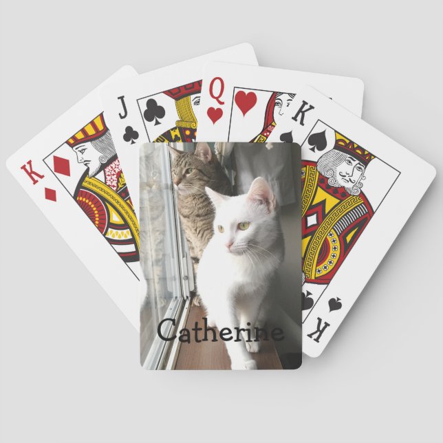Cats Sitting by the Window Poker Cards (Back)