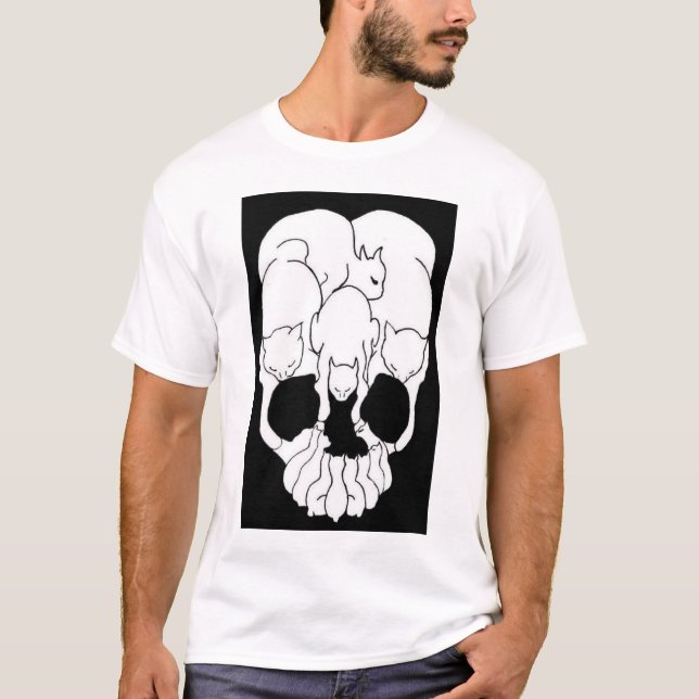 Cats Skull T-Shirt (Front)