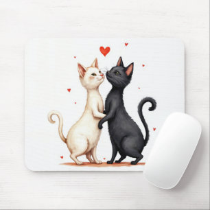 Cats Slow Dancing Mouse Pad