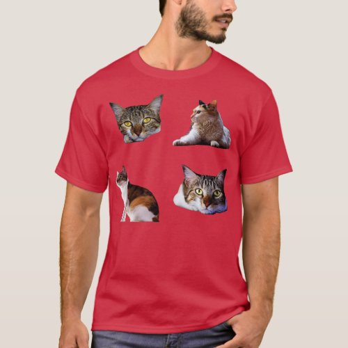cats stickers 1 T_Shirt