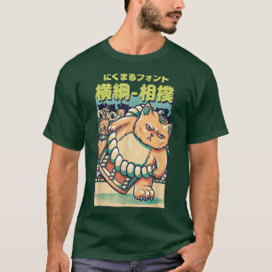 Cats Sumo Wrestler Japanese T-Shirt