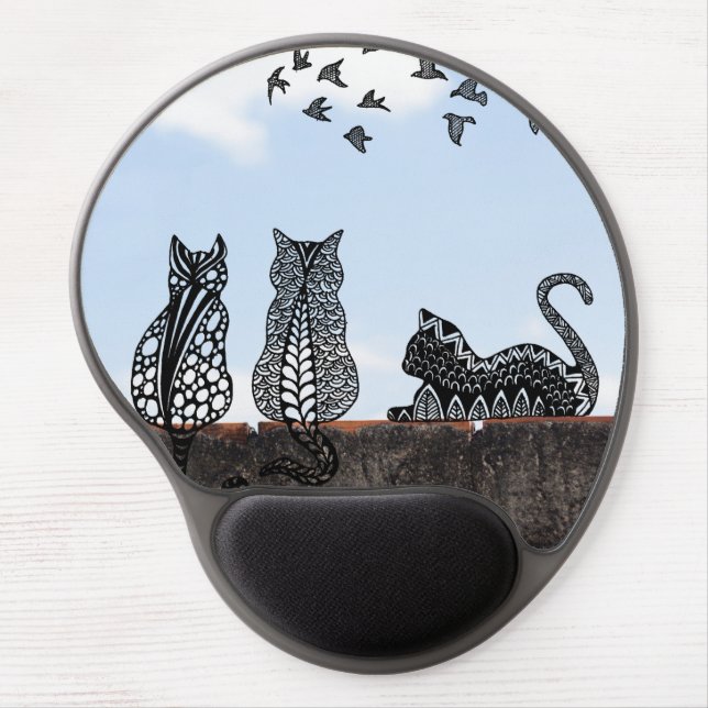 Cats — Surreal Reality Gel Mouse Pad (Front)
